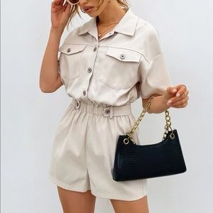 Shirt romper
